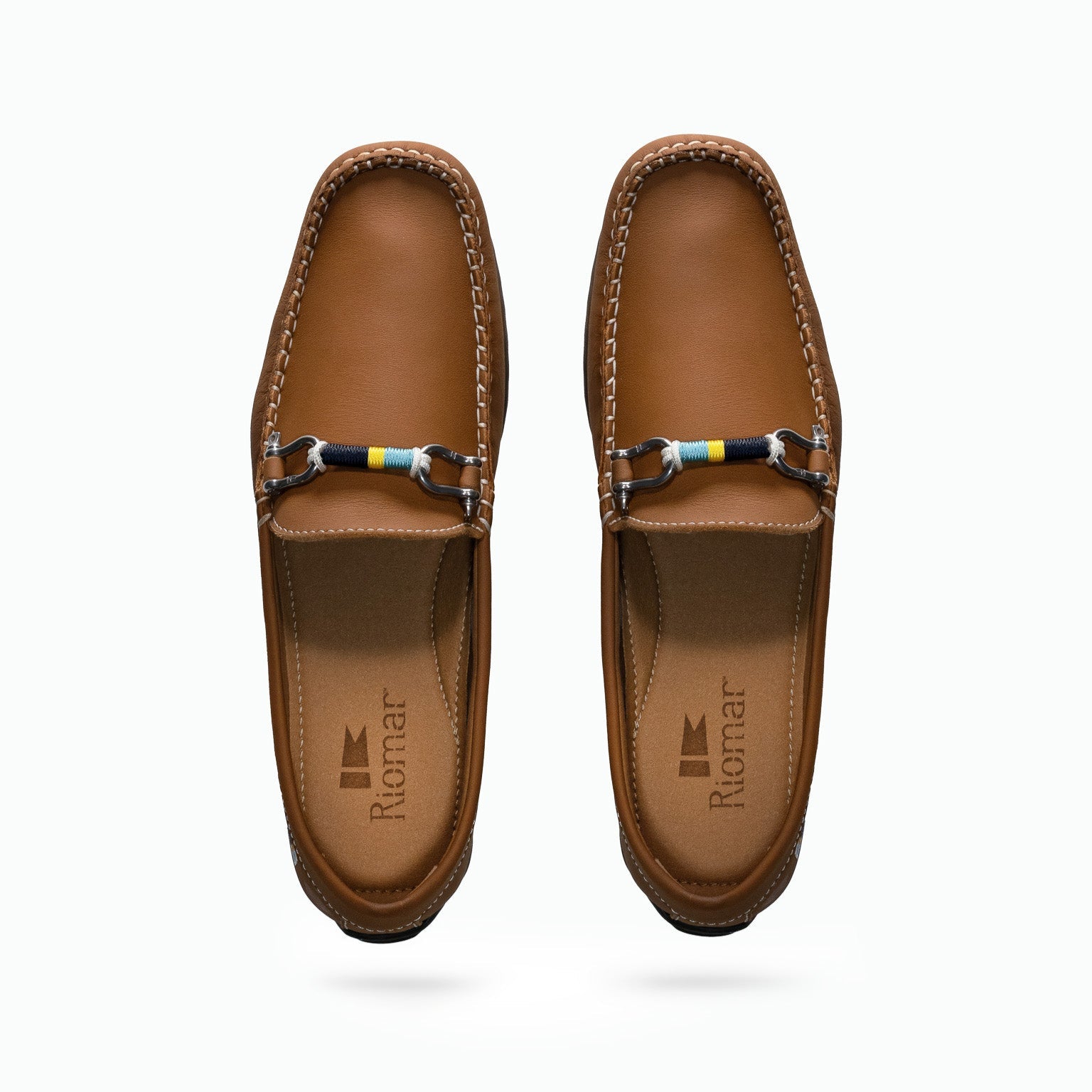 Riomar Men\'s Brown Leather Loafers size 10 The Fathom Brown - Waterman – Riomar Shoes main image 4