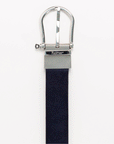Riomar Reversible Belt: Stingray Grey / Navy Suede