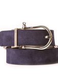 Riomar Reversible Belt: Stingray Grey / Navy Suede