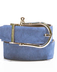 Riomar Reversible Belt: Blue Marlin / Navy Suede
