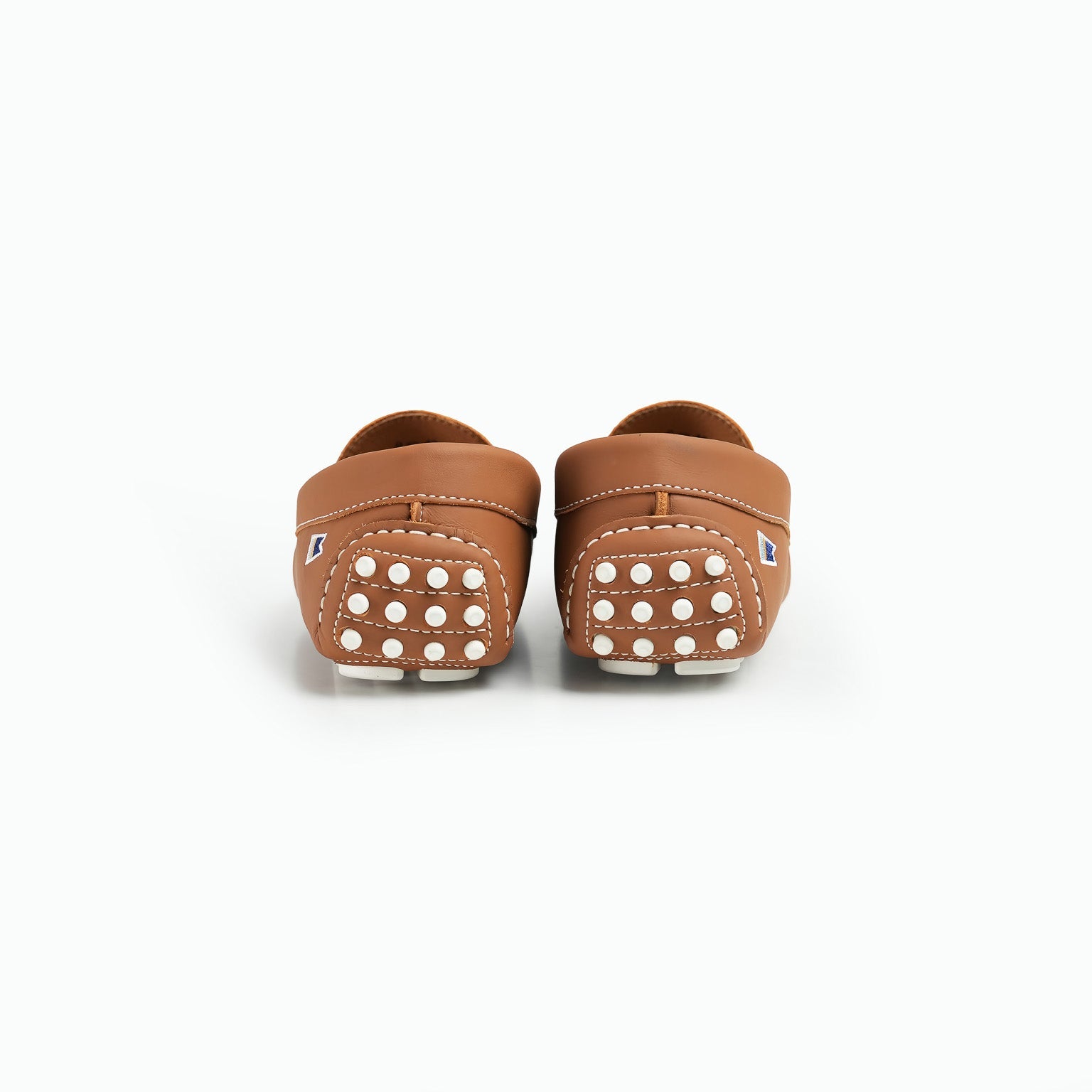 Riomar Tan Leather Loafers with Colorful Accent The Tan - Waterman – Riomar Shoes main image 4